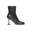 Naisten 90 mm:n nilkkasaappaat ”Black Leather” 701937WBCR01000
