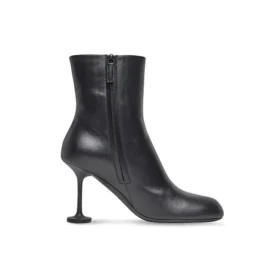 Naisten 90 mm:n nilkkasaappaat ”Black Leather” 701937WBCR01000