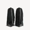 Naisten Avenue-fringe-nilkkurit, musta Naisten Avenue-fringe-nilkkurit, musta