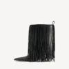 Naisten Avenue-fringe-nilkkurit, musta Naisten Avenue-fringe-nilkkurit, musta