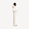 Naisten Balenciaga Back Medium Fit -huppari, väri kerma Naisten Balenciaga Back Medium Fit -huppari, väri kerma