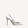 Naisten Balenciaga | Manolo Blahnik -slingback, harmaa plume Naisten Balenciaga | Manolo Blahnik -slingback, harmaa plume