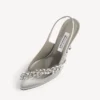 Naisten Balenciaga | Manolo Blahnik -slingback, harmaa plume Naisten Balenciaga | Manolo Blahnik -slingback, harmaa plume