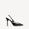 Naisten Balenciaga | Manolo Blahnik -slingback-kengät, mustat Naisten Balenciaga | Manolo Blahnik -slingback-kengät, mustat