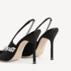 Naisten Balenciaga | Manolo Blahnik -slingback-kengät, mustat Naisten Balenciaga | Manolo Blahnik -slingback-kengät, mustat