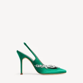 Naisten Balenciaga | Manolo Blahnik -slingback-kengät, väri: grass