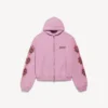 Naisten Balenciaga Sacra Cœur -huppari, medium-istuvuus, vetoketjullinen, vanhan vaaleanpunainen