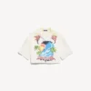 Naisten extreme tie dye -keilapaita, valkoinen/keltainen