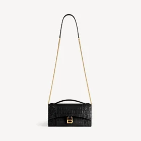 Naisten Hourglass-muotoinen pochette-laukku ketjulla