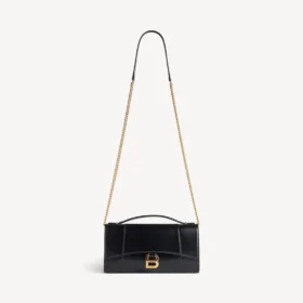 Naisten Hourglass-tyyppinen ketjullinen pochette, musta