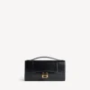 Naisten Hourglass-tyyppinen ketjullinen pochette, musta Naisten Hourglass-tyyppinen ketjullinen pochette, musta