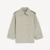 Naisten kaksirivinen trenchcoat vaaleanbeige Naisten kaksirivinen trenchcoat vaaleanbeige