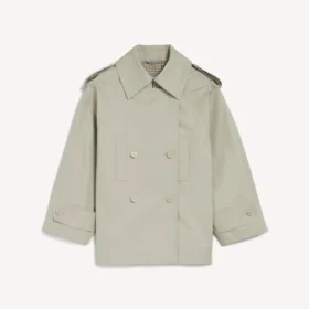Naisten kaksirivinen trenchcoat vaaleanbeige