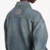 Naisten Kick-denim-takki likaisessa vintage-sinisessä Naisten Kick-denim-takki likaisessa vintage-sinisessä