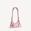 Naisten Le Cagole -olkalaukku XS, vaaleanpunainen Naisten Le Cagole -olkalaukku XS, vaaleanpunainen