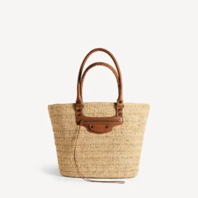 Naisten Le City Basket Medium -kassi, väri natural/camel