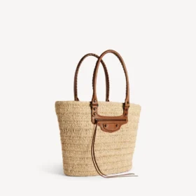 Naisten Le City Basket Medium -kassi, väri natural/camel