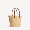 Naisten Le City Basket Medium -kassi, väri natural/camel