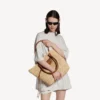 Naisten Le City Basket Medium -kassi, väri natural/camel