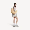 Naisten Le City Basket Medium -kassi, väri natural/camel