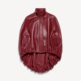 Naisten lyhyt viitta, väri burgundy