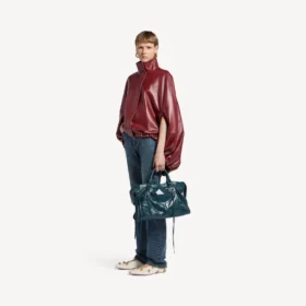 Naisten lyhyt viitta, väri burgundy