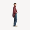Naisten lyhyt viitta, väri burgundy Naisten lyhyt viitta, väri burgundy