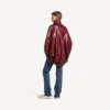 Naisten lyhyt viitta, väri burgundy Naisten lyhyt viitta, väri burgundy