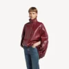 Naisten lyhyt viitta, väri burgundy Naisten lyhyt viitta, väri burgundy