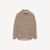 Naisten monogrammipaita, väri beige/musta Naisten monogrammipaita, väri beige/musta