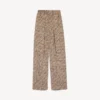 Naisten monogrammipyjama-housut, väri beige/musta