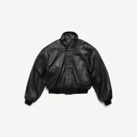 Naisten musta blouson-takki