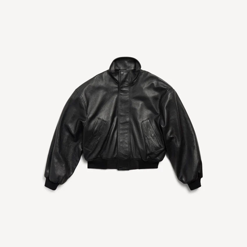 Naisten musta blouson-takki Naisten musta blouson-takki
