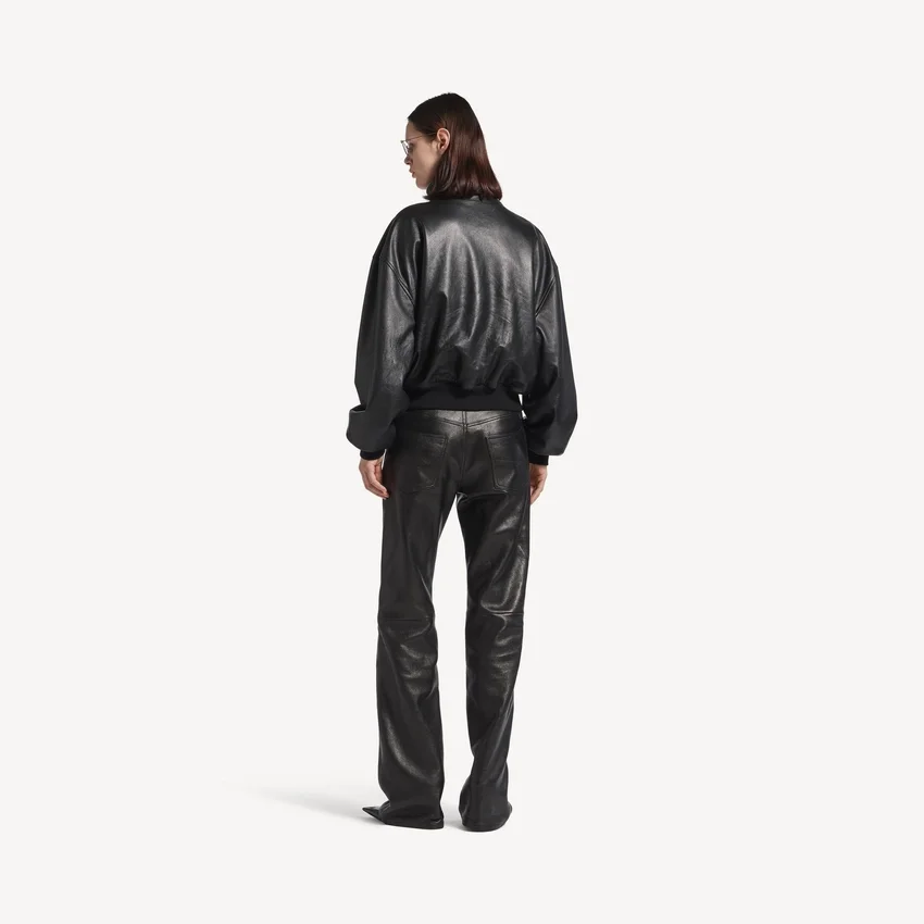 Naisten musta blouson-takki Naisten musta blouson-takki