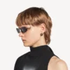 Naisten nano d-frame -aurinkolasit, hopea Naisten nano d-frame -aurinkolasit, hopea