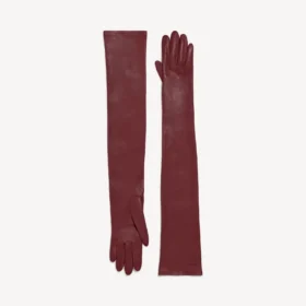 Naisten pitkät käsineet, väri burgundy Naisten pitkät käsineet, väri burgundy
