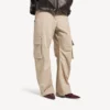 Naisten rennot cargo-housut, beige
