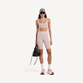 Naisten saumattomat techwear-pyöräilyshortsit, väri nude
