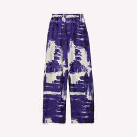 Naisten siniset sivellin-pyjama-housut