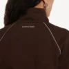 Naisten techwear-verryttelytakki, väri moka Naisten techwear-verryttelytakki, väri moka