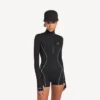 Naisten tekninen lyhythihainen bodysuit, musta Naisten tekninen lyhythihainen bodysuit, musta