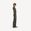 Naisten tekniset, levenevät leggingsit, väri khaki/lime Naisten tekniset, levenevät leggingsit, väri khaki/lime
