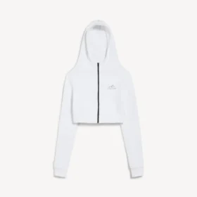 Naisten valkoinen Techwear-kotelomallinen huppari