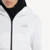 Naisten valkoinen Techwear-kotelomallinen huppari Naisten valkoinen Techwear-kotelomallinen huppari