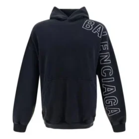 Outline-huppari, oversized-malli, ”Black Faded” 739024TOVV29034