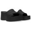 Paksupohjaiset kiilakorkosandaalit ”Black Rubber” 737923W1S891000