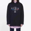Paris Flag Velvet Unisex Musta 594576TGV491000