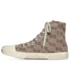Paris High Top -tennarit ”Tan BB Monogram Cotton and White Rubber” 688756W3RQ12298