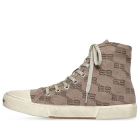 Paris High Top -tennarit ”Tan BB Monogram Cotton and White Rubber” 688756W3RQ12298 Paris High Top -tennarit ”Tan BB Monogram Cotton and White Rubber” 688756W3RQ12298