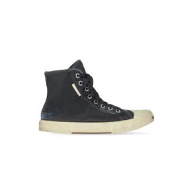Paris korkeavartiset tennarit ”Black Destroyed Denim and White Rubber” 688756W3RC11090 Paris korkeavartiset tennarit ”Black Destroyed Denim and White Rubber” 688756W3RC11090